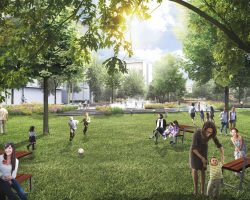 Nouveau parc au bout de l’avenue Querbes