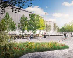 Vue de la Place centrale devant le Complexe des sciences